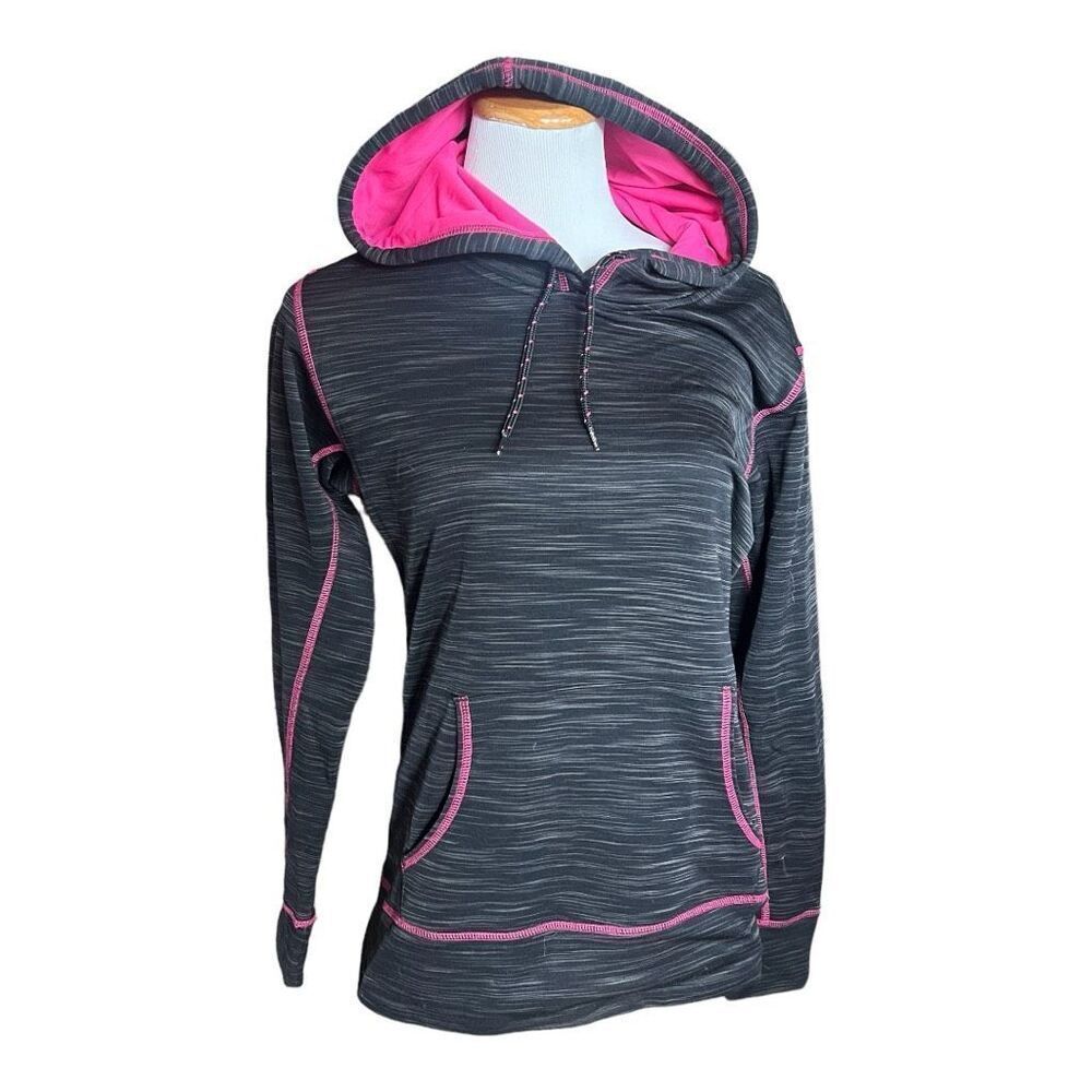 Womens BCG Heathered Dri-Fit Pink & Gray Hoodie - Sz S